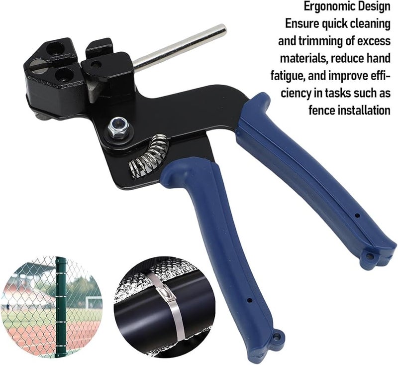 طقم مسدس أربطة الكابلات الثقيل من الفولاذ المقاوم للصدأ 304، 100 قطعة، مقاس 11.8 بوصة، قوة شد 200 رطل - Image 5