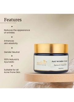 MELLOW Herbal Face Cream With Babachi Ark, Arjuna Bark & Green Apple Extracts, Ayurvedic Moisturizer, Hydrates & Tightens Skin, Reduces Wrinkles, Gmo, Paraben & Silicone Free, Ayush Certified [50 Gm]  - Image 4