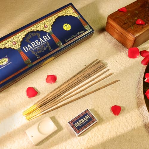 Cycle Pure Darbari Incense Sticks | 2 Fragrances per Pack | 24 Incense Sticks | Floral & Sandal Natural Fragrance for Special Occasions - Image 3