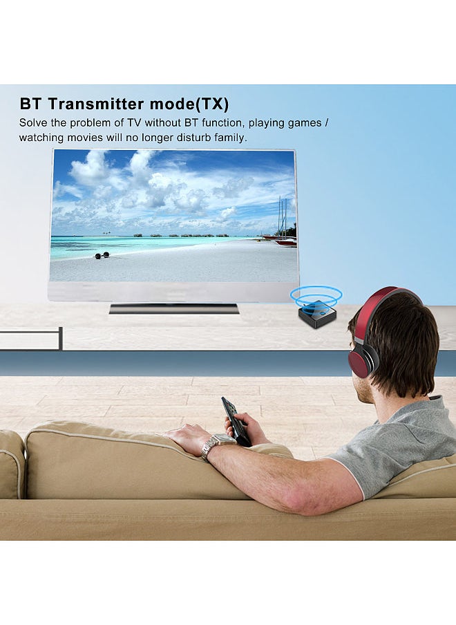 Generic - ZF-380 2 in 1 Bluetooth 5.0 Transmitter Receiver TV Speaker 3.5mm AUX Optical Adapter Audio Music Wireless Transmitter Receiver for PC TV Car Headphones Wireless Adapter - Image 1