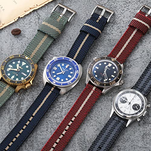 TACTICAL FROG 22mm Fast Release Nylon Watch band with Stainless Steel Buckle, Two-Piece Waterproof Nylon Watch Strap for Men & Women… - Image 5