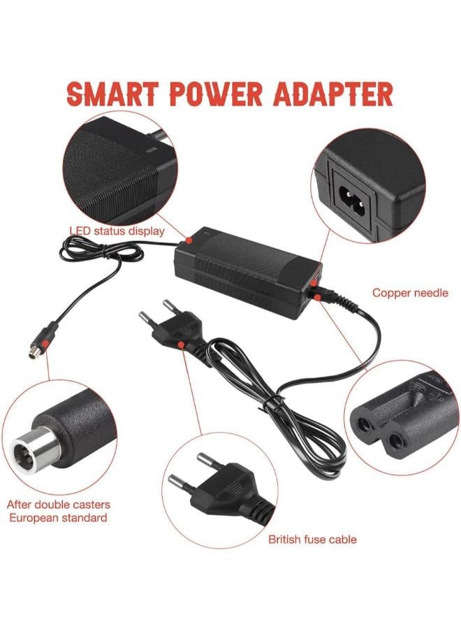 Electric Scooter 42V Lithium Battery Charger, Output 42V 2A Input 100-240 VAC Li-poly Charger for Xiaomi M365/Pro 2, Universal Battery Charger for Ninebot/Pure Air Pro, 2 Wheel Scooter, Charger  - Image 2
