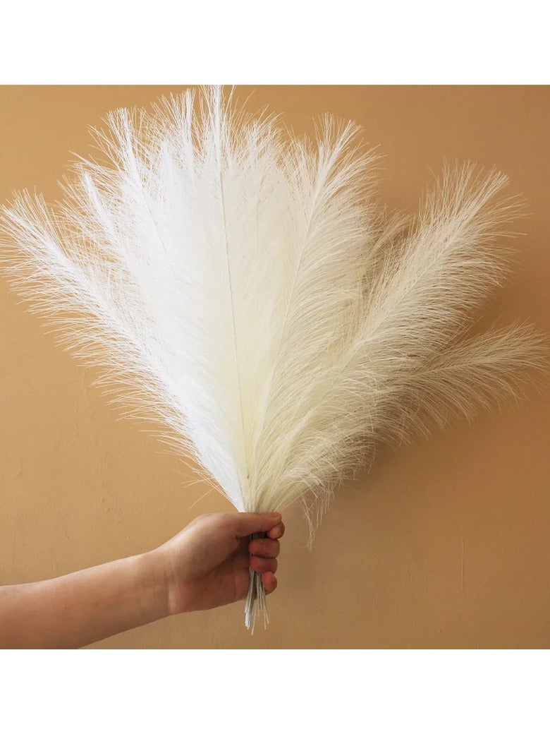 AROAQ Artificial Fluffy Pampas Grass, Elegant Fake Flower Boho Decor, Durable Artificial Flowers For Vase Filler Farmhouse Diy Room Home Wedding Decor, Black 10pcs - Image 4