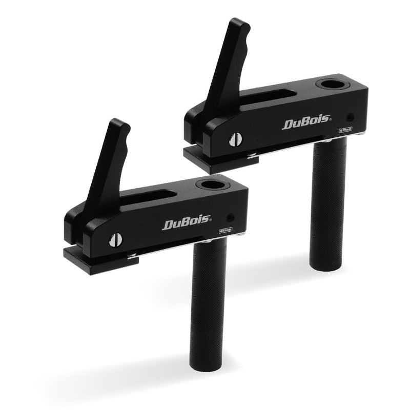 DuBois 51057 MFT Style Hold Down Hold Fast Clamps Woodworking Set 34 19mm Bench Dog Hole Aluminum Quick Clamp and Release 2 PK - Image 2