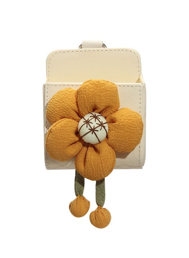 Car Universal Air Vent Storage Box with 3D Flower Decorations Women's Stylish Car Interior Accessories Car Storage Box Car Outlet Storage Bucket Multi-Function Storage Box - Image 1