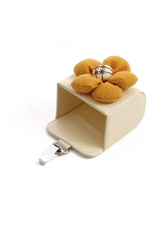 Car Universal Air Vent Storage Box with 3D Flower Decorations Women's Stylish Car Interior Accessories Car Storage Box Car Outlet Storage Bucket Multi-Function Storage Box - Image 3