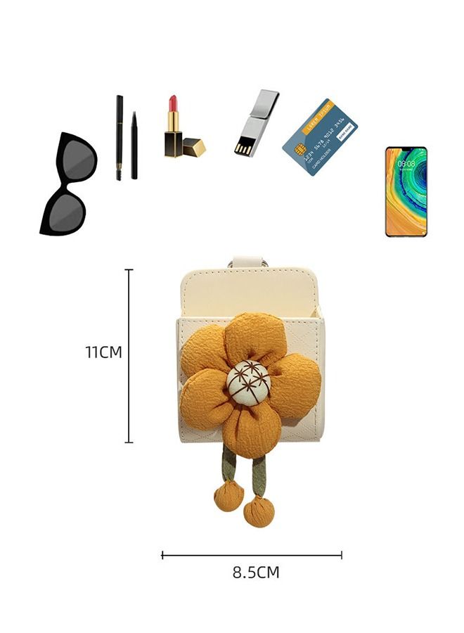 Car Universal Air Vent Storage Box with 3D Flower Decorations Women's Stylish Car Interior Accessories Car Storage Box Car Outlet Storage Bucket Multi-Function Storage Box - Image 4