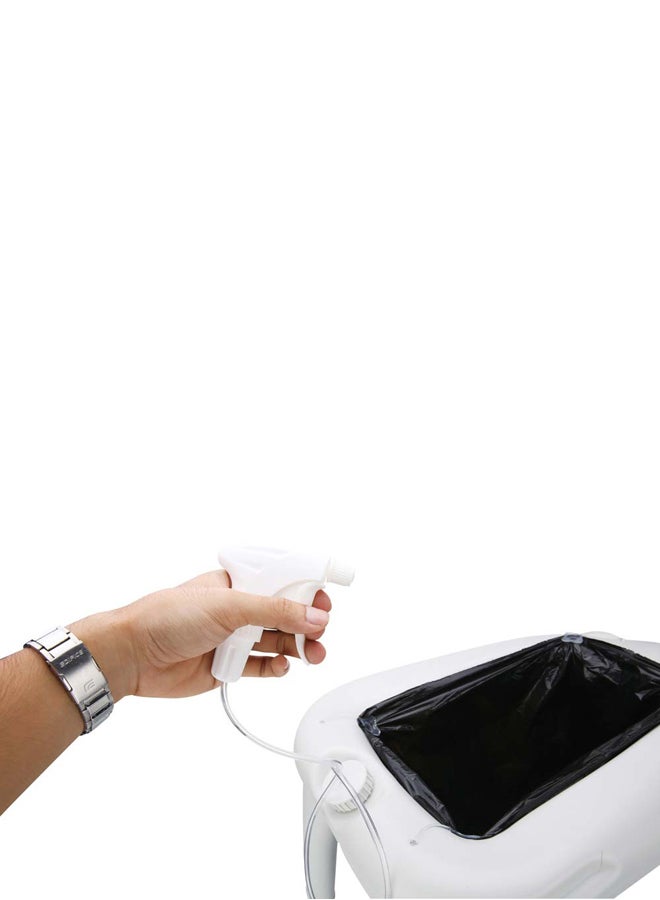 DPT كرسي مرحاض محمول، مرحاض محمول، بيج - Image 4