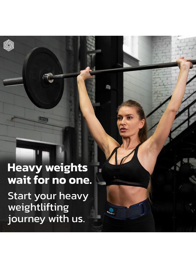 بولد فيت حزام رفع الأثقال Boldfit Gym Belt لتدريبات الصالة الرياضية وحزام رفع الأثقال وحزام الرفع الميت وحزام الخصر الرياضي للرجال وحزام الخصر الرياضي للنساء وإكسسوارات الصالة الرياضية لدعم الظهر وحزام الرفع - S - Image 4