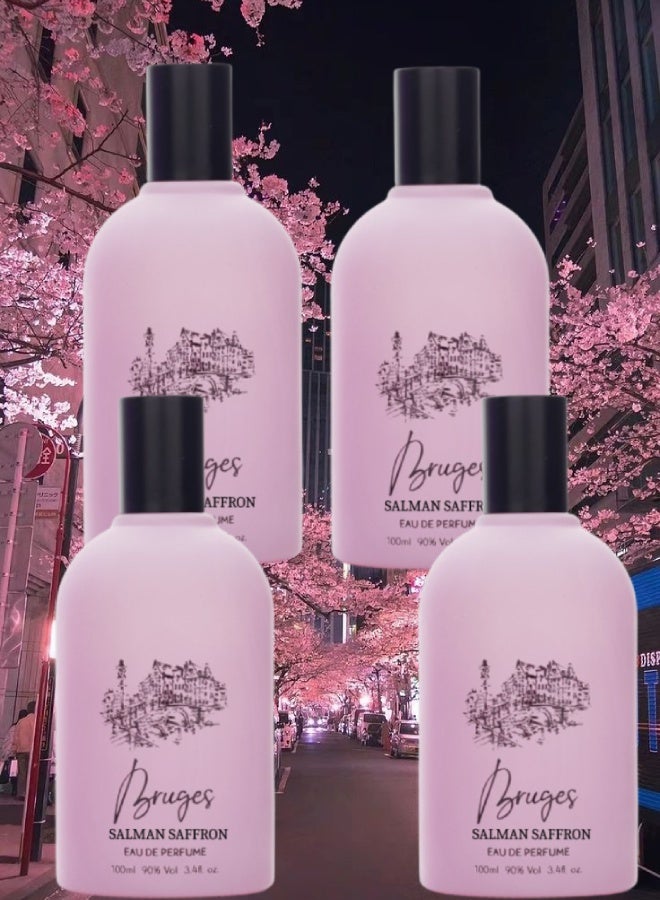SALMAN SAFFRON 4 Pieces Bruges Perfume 100ML - Image 1