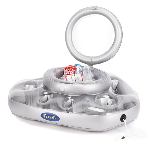 FEEBRIA Pool CoolerFloating CoolerInflatable Cooler for Swimming Boating Tubing Bbqs and More - Image 1