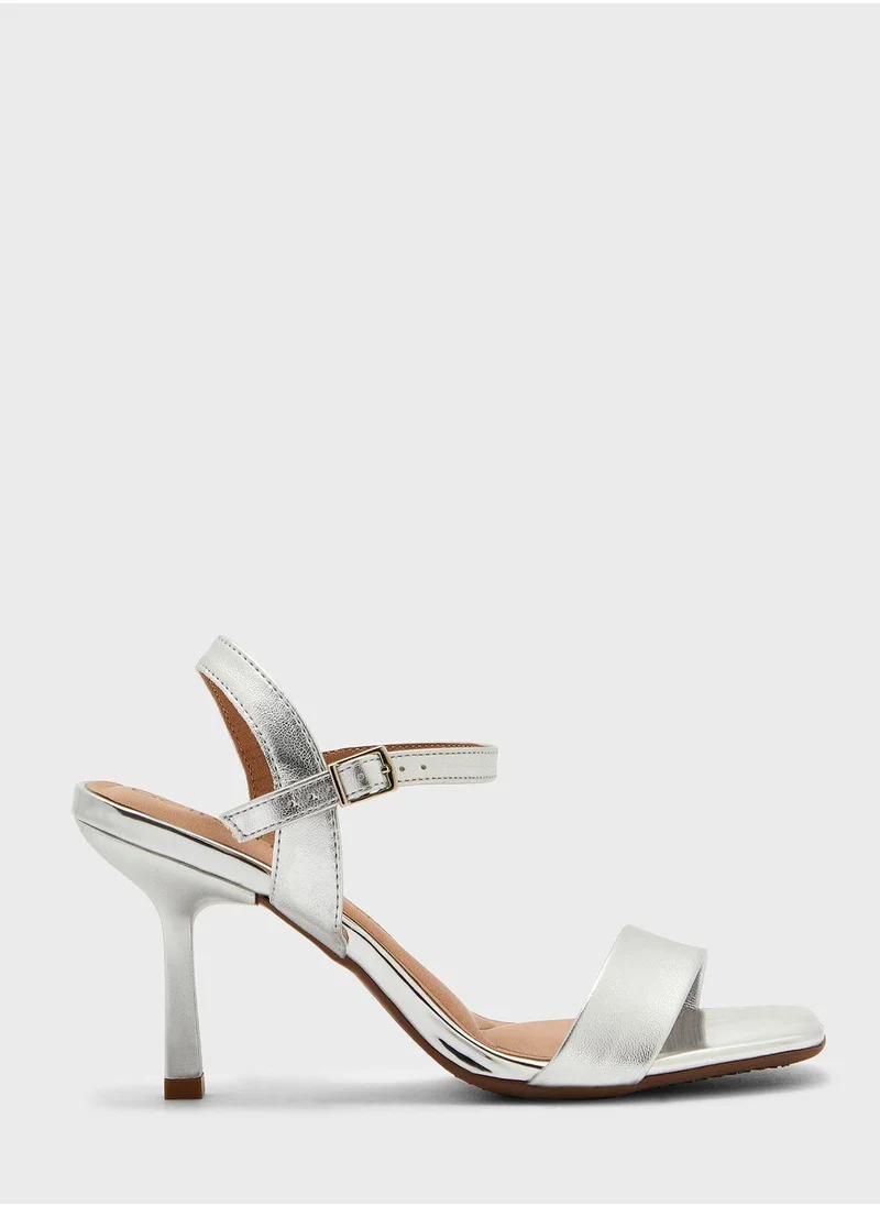 Beira Rio Multi Strap Mid Heel Sandals