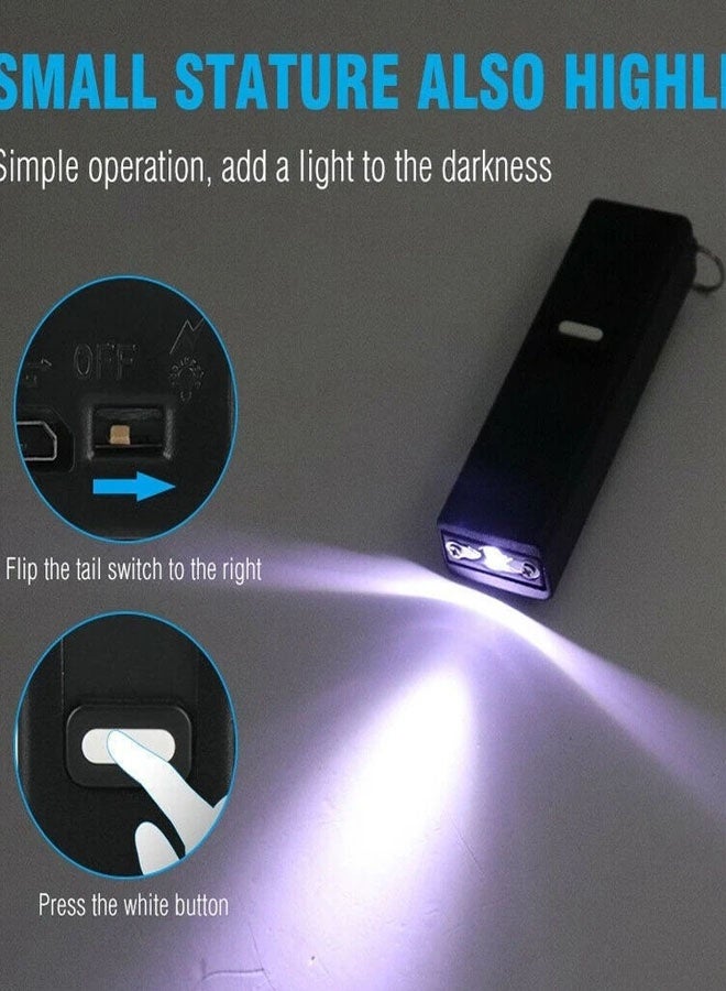 Mini Rechargeable LED Flashlight Keychain - Portable Torch, USB Charging, Emergency Light. - Image 5