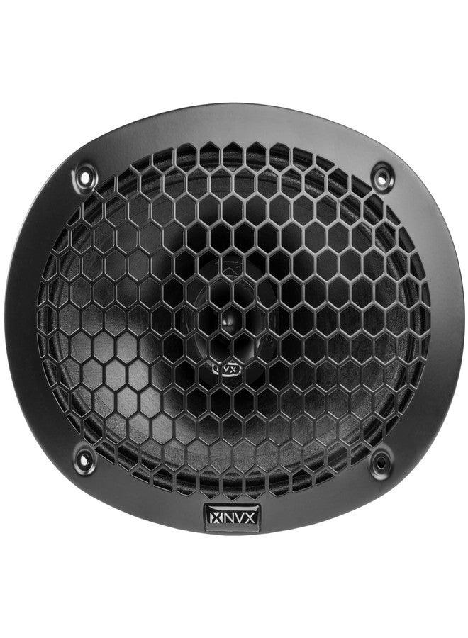 مكبر صوت ممتاز NVX® VPRO69 مقاس 6 بوصات × 9 بوصات، 550 واط كحد أقصى، 275 واط RMS، 4 أوم، ملف صوتي 1.5 بوصة، صوت احترافي محوري مع مكبر صوت عالي التردد، مقاوم للماء، سهل التركيب في السيارات/الشاحنات/الدراجات النارية (مكبر صوت واحد) - Image 3