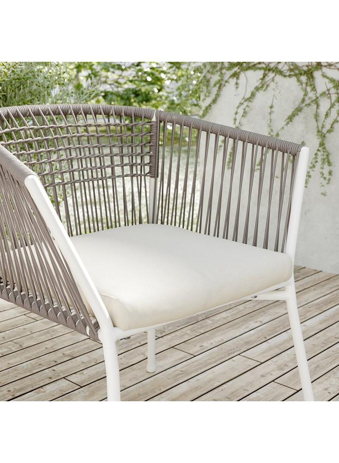 erorex Chair cushion, outdoor, beige, 44x44 cm - Image 2