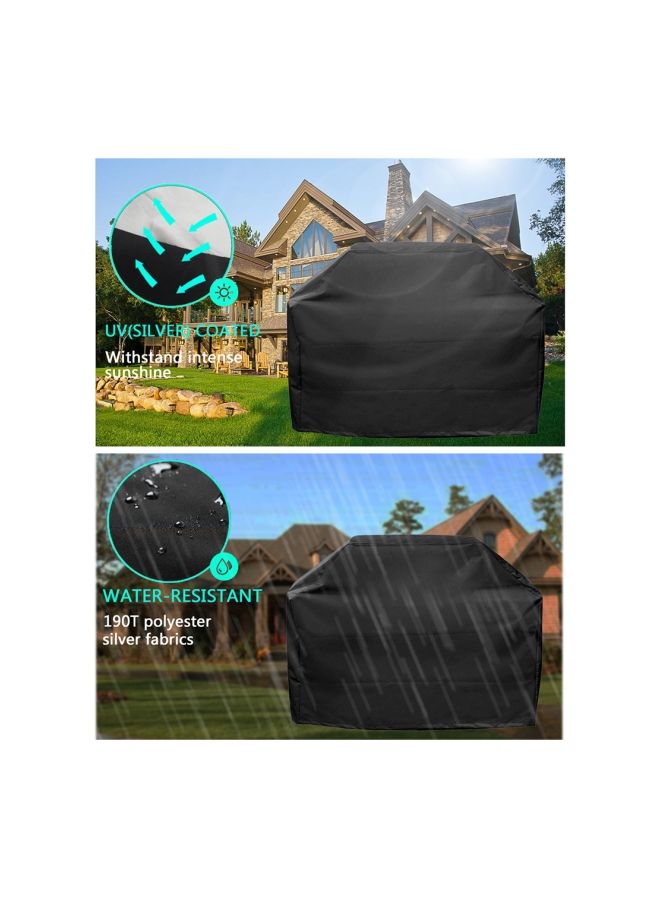 NIBEMINENT BBQ Grill Cover Black - Image 4