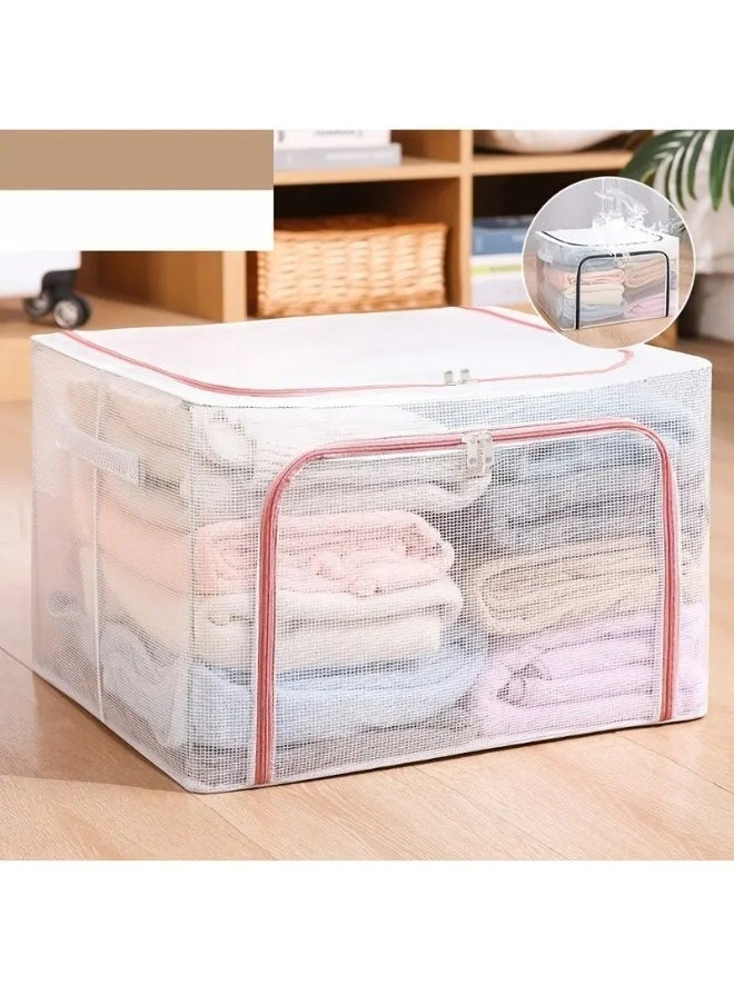 FALMER - Foldable Storage Box with Lid Multi-use Clothes,Car Trunk,Home Office,Outdoor Fishing Container,Multi-Function Portable Camping Storage Box 100L - Image 1