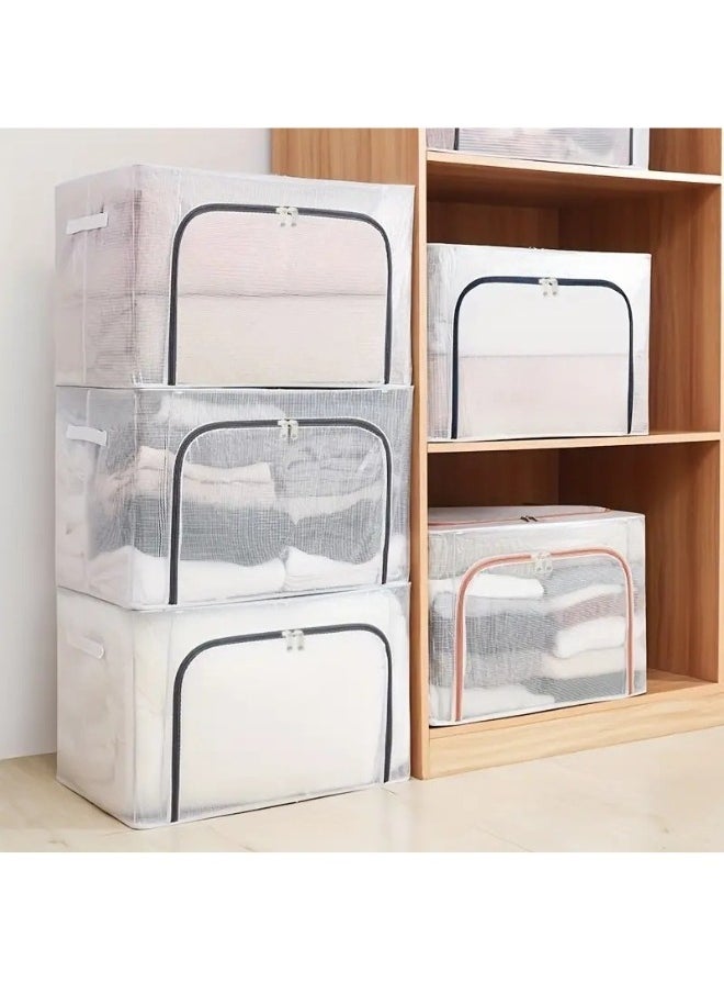 FALMER - Foldable Storage Box with Lid Multi-use Clothes,Car Trunk,Home Office,Outdoor Fishing Container,Multi-Function Portable Camping Storage Box 100L - Image 1