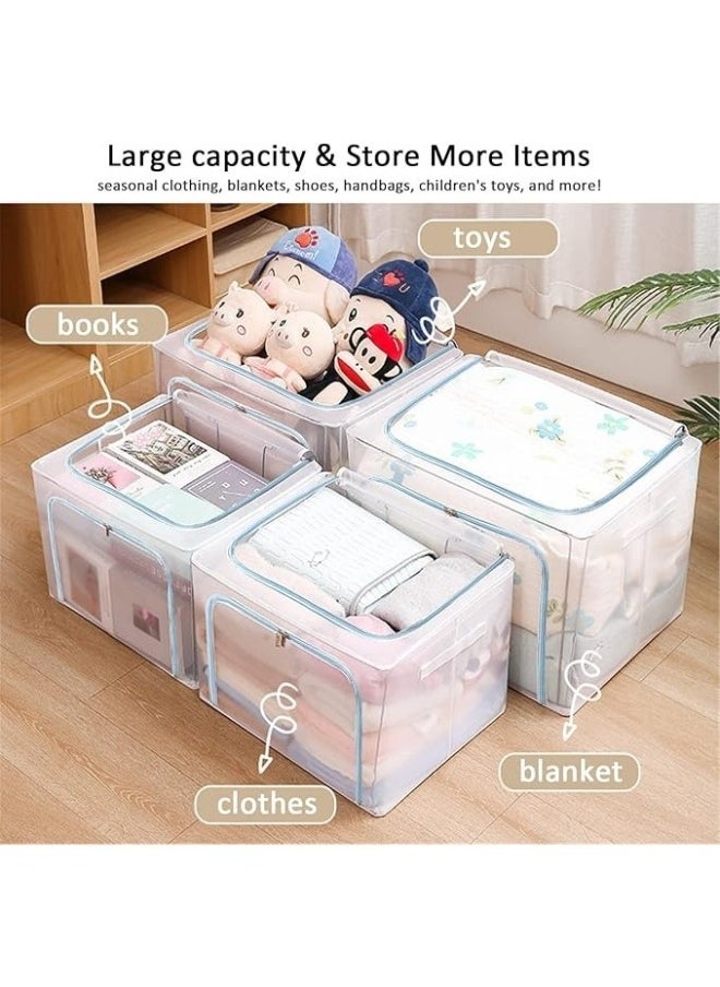 FALMER - Foldable Storage Box with Lid Multi-use Clothes,Car Trunk,Home Office,Outdoor Fishing Container,Multi-Function Portable Camping Storage Box 100L - Image 1