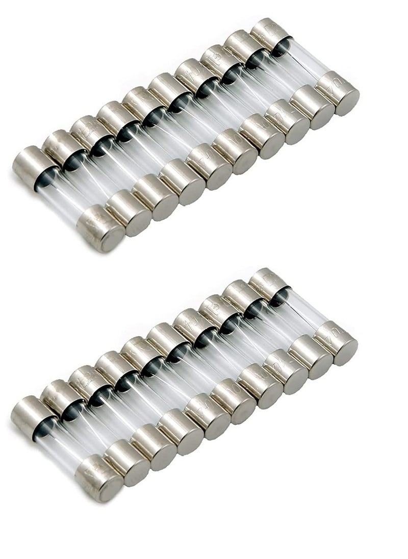 Riyasthya Riyatsthya Glass Fuse 250 v 6 A Fuse for Extension Board Invertor 20 Piece  - Image 1