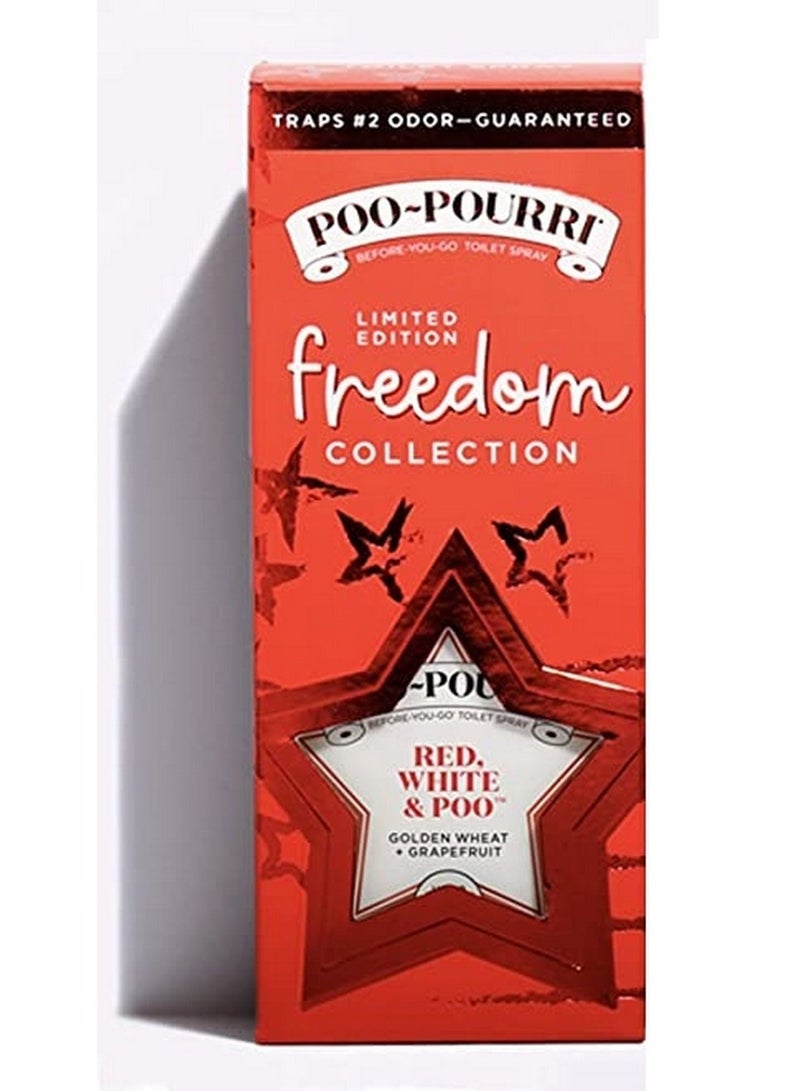 Poo-Pourri Limited Edition Freedom Collection Red White & Poo Toilet Spray 59 ml - Image 2