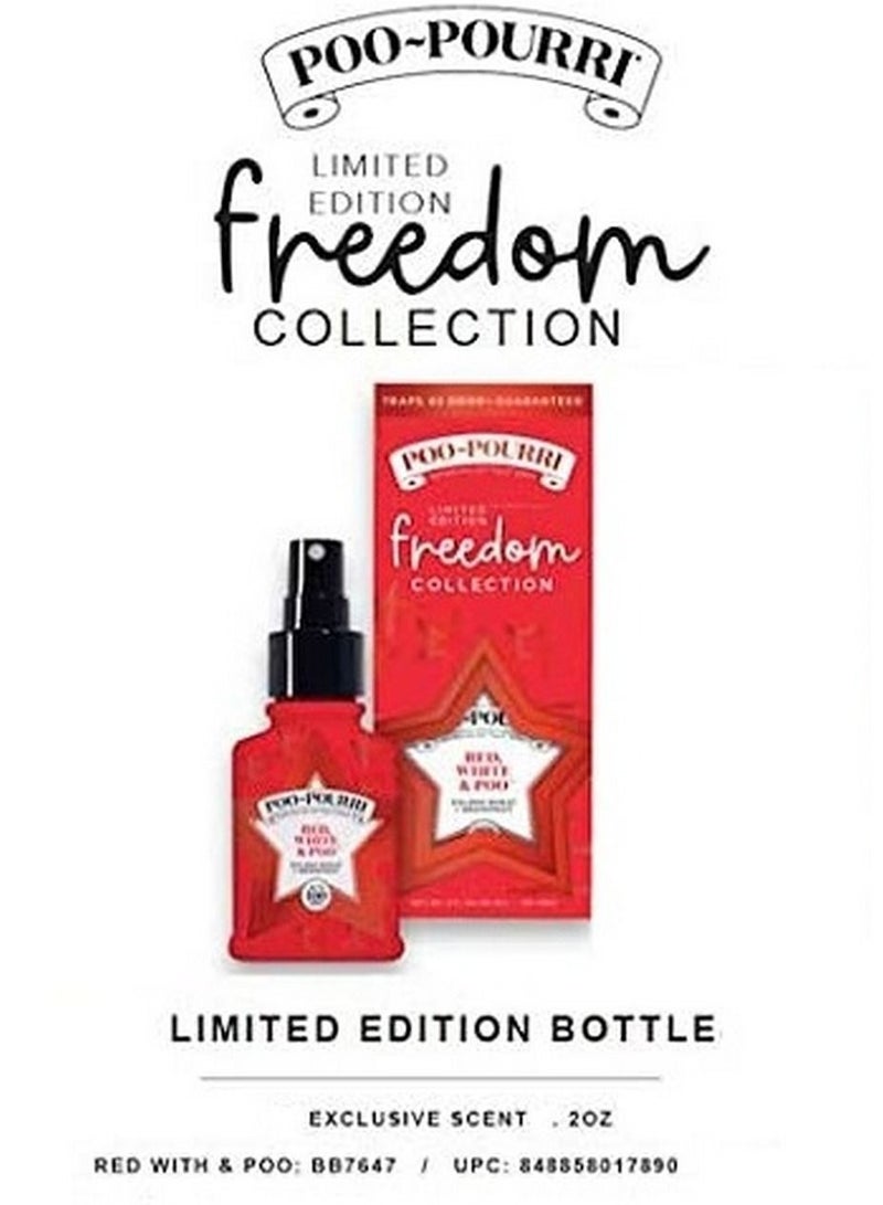 Poo-Pourri Limited Edition Freedom Collection Red White & Poo Toilet Spray 59 ml - Image 4