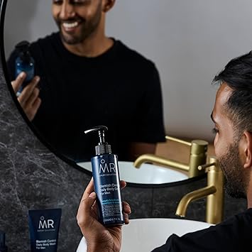 MR. MR Expert Solutions Blemish Control Daily Body Gel For Men Back Acne Treatment with Tea Tree Vegan Salicylic Acid Serum Pore Minimiser Cruelty Free Salicylic Acid Gel Lotion Body Care  - Image 3