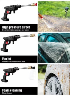 Occuwzz High pressure water gun with accessories 21V380W high power handheld cordless portable rechargeable cleaning machine suitable for garden watering agricultural irrigation home cleaning car washing  - Image 3