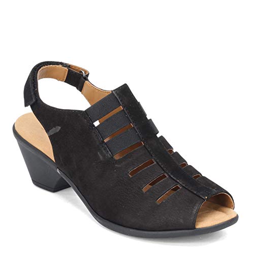Comfortiva أحذية فاي للنساء من كومفرتيفا، صندل بكعب، أسود أوتاغو نوبوك، 8 ضيق - Image 1