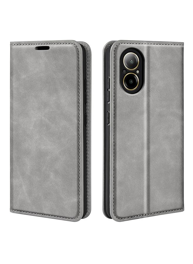 اس-توب جراب هاتف Realme C67 4G من الجلد المغناطيسي القابل للسحب - Image 1