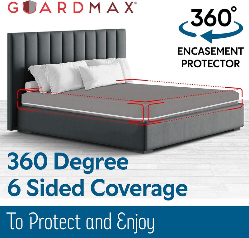 Guardmax Jersey Knitted Crib Size Zippered Mattress Encasement - Waterproof & Bed Bug Proof Mattress Protector - Comfortable, Soft, and Noiseless Zippered Bedding - Dust Mite Proof (28 x 52 x 6) - Image 5