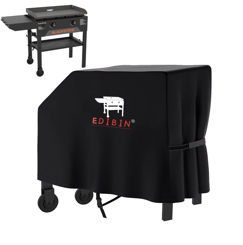 EDIBIN 28" Griddle Cover for Blackstone 28 Inch Original Omnivore Griddle 2206,Waterproof 28 Inch Griddle Cover for Blackstone 2 Burner Griddle 1517, 1605, 1853, 1555 and 28â€ Single Shelf Grill Cover - Image 1