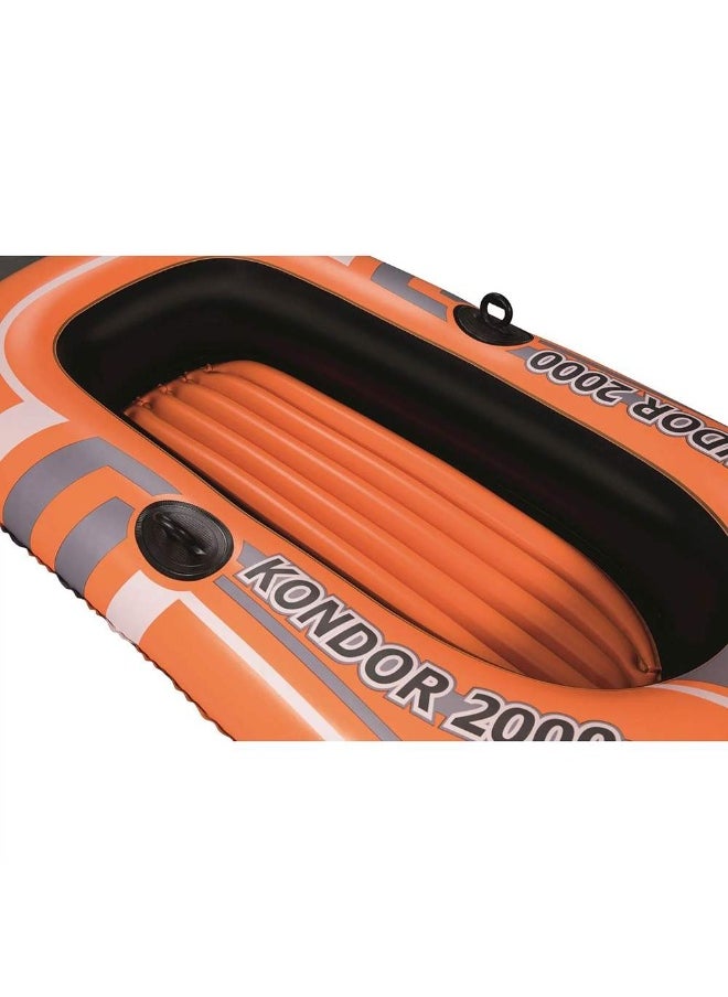 Bestway Kondor 2000 Inflatable Pool Raft With Oars & Pump  - Image 3