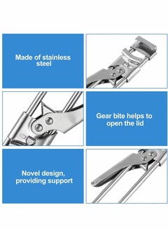 Excefore Master Opener, Adjustable Jar and Bottle Opener, Stainless Steel Jar Lid Gripper  - Image 5