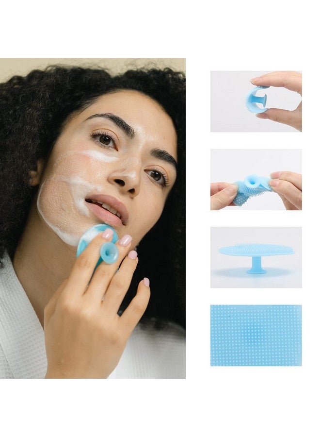 Tbestmax Silicone Facial Mask Applicator 4 Pcs Face Scrubber 4 Pcs Face Mask Brush 4 Pcs 2 In 1 Face Mask Applicator Lip Exfoliator Skin Care Tools Set - Image 5