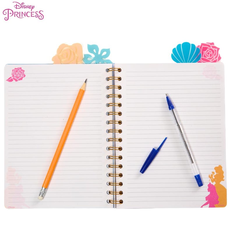 Innovative Designs Disney Princess Tab Journal Notebook for Kids, Spiral Bound, 96 Lined Pages, 8 x 7 inches - Image 3