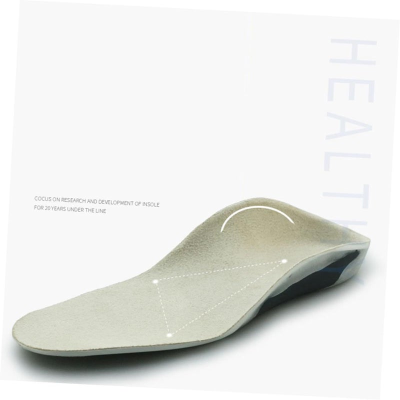 Orthotic Shoe Insoles For Size 36 37 Breathable Arch Support Inserts Corrective Foot Cushions For Flat Feet And Overpronation For Boys Adjustable Middle Color Gray - Image 3