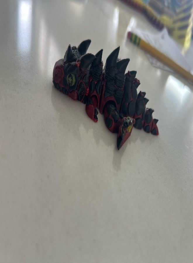 Beoals 3D Printed Cute Dinosaur Toy for Kids | Fantasy Reptile Animal Figure | Educational Prehistoric Learning Toy | Creative Desk Toy & Collectible Figurine | Durable Plastic Toy for Boys & Girls - Image 3