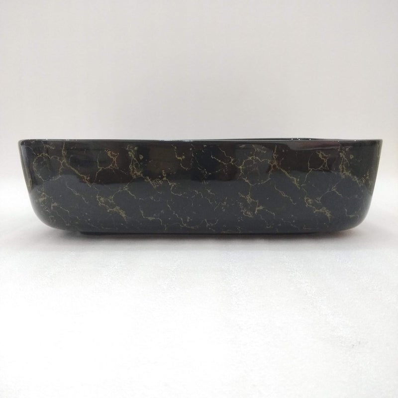 Belmonte Wash Basin Black Glossy Finish - Image 4