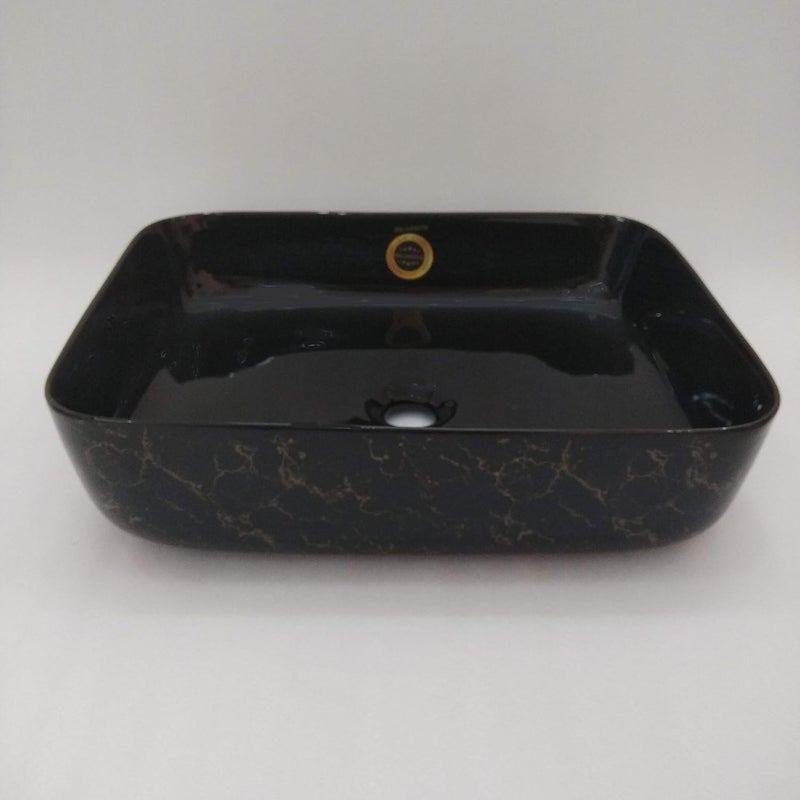 Belmonte Wash Basin Black Glossy Finish - Image 3