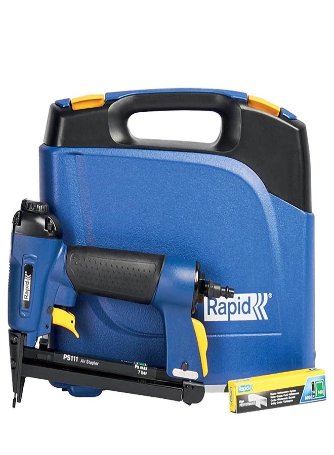 RAPID PS111 Pneumatic Staple, Flatwire, Staple height 6-16mm, Operating Pressure: 5-7Bar,  1.68kg - Image 1