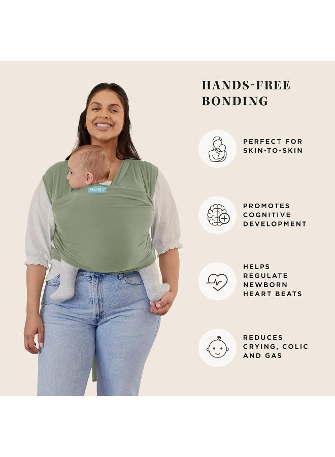 Moby Baby Wrap Carrier Classic for Newborns to Toddlers (8-33lbs), Infant Sling Carrier, Lightweight & Hands Free Design, Adjustable for All Body Types (Pear) - Image 5