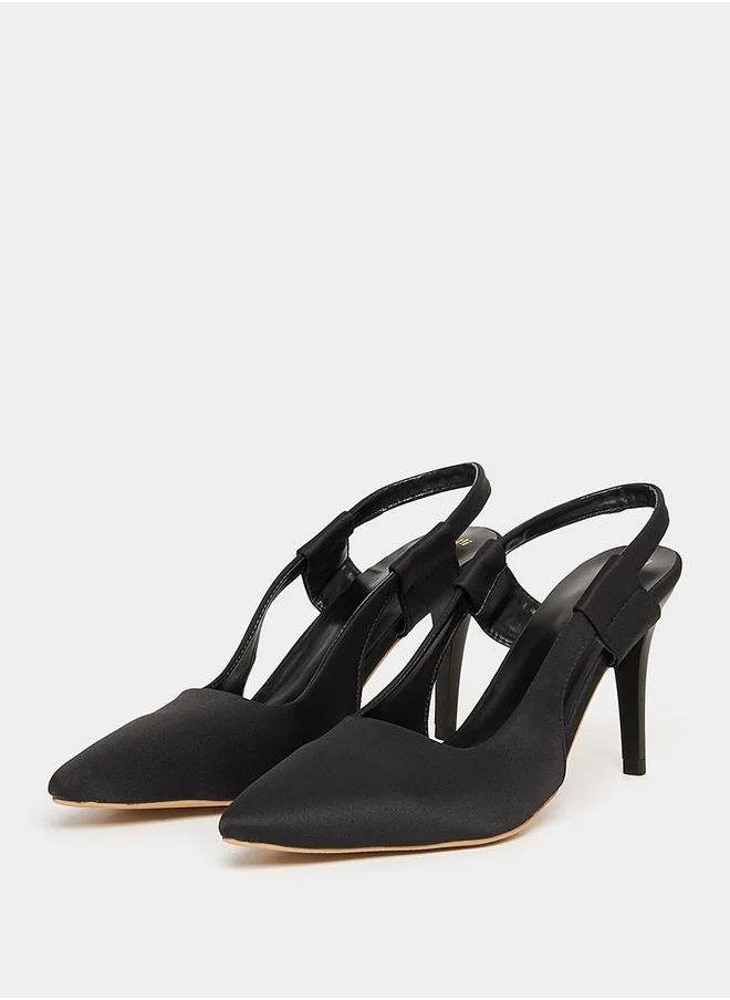 Styli Pointed Slingback Stiletto Pumps