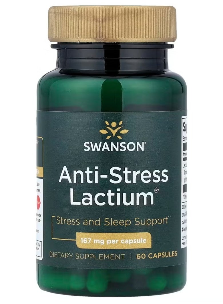 SWANSON Anti-Stress Lactium 167 mg 60 Capsules - Image 4