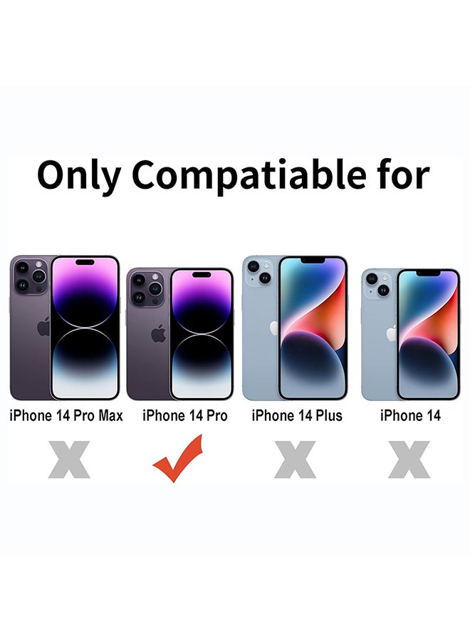 O Ozone Clear Hard Back Compatible With iPhone 14 Pro | Transparent Shockproof Protective Cover | Slim Hybrid PC + TPU Phone Case | Anti-Yellow, Scratch Resistant - Image 2