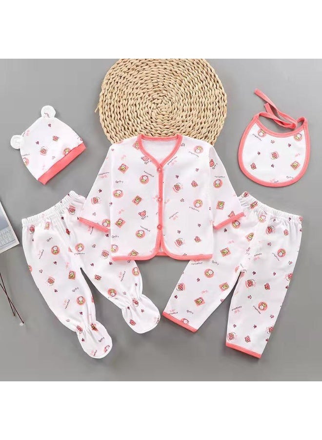 5-Piece Newborn Baby Clothing Set – 100% Cotton Essentials for Boys & Girls (0–3 Months) by Anami