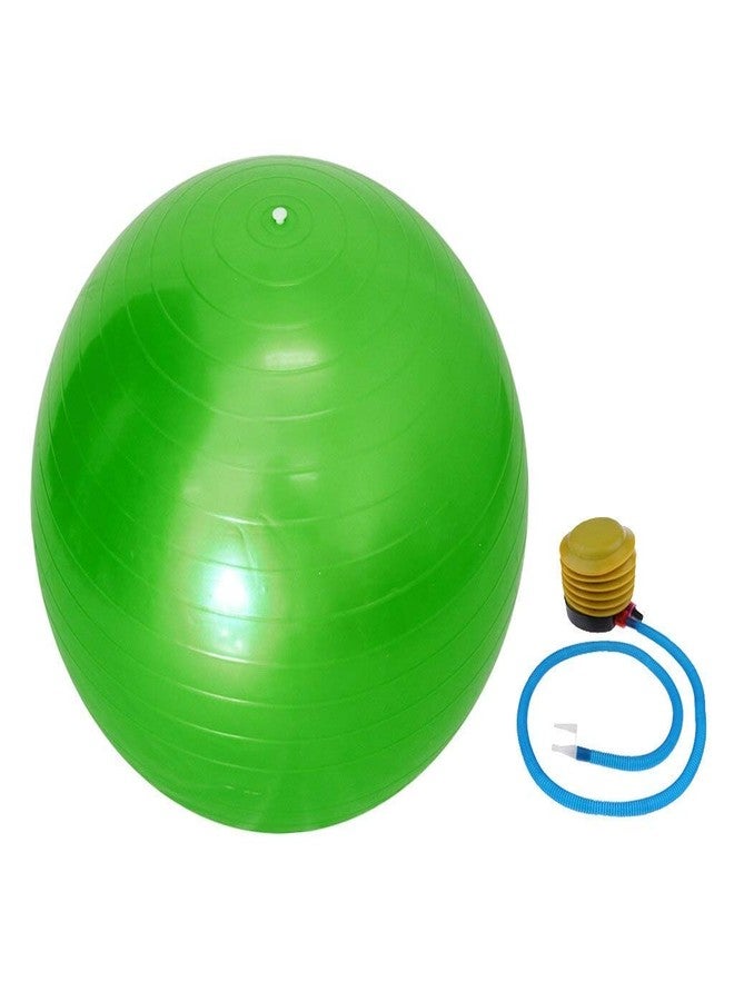 CARTIFY Anti-Burst Exercise Gym Ball with Pump, Anti-Slip Balance Stability Ball, Heavy Duty Fitness Yoga Ball, Extra Thick Swiss Birthing Ball (Gym Ball - Green, 75CM) - Image 2