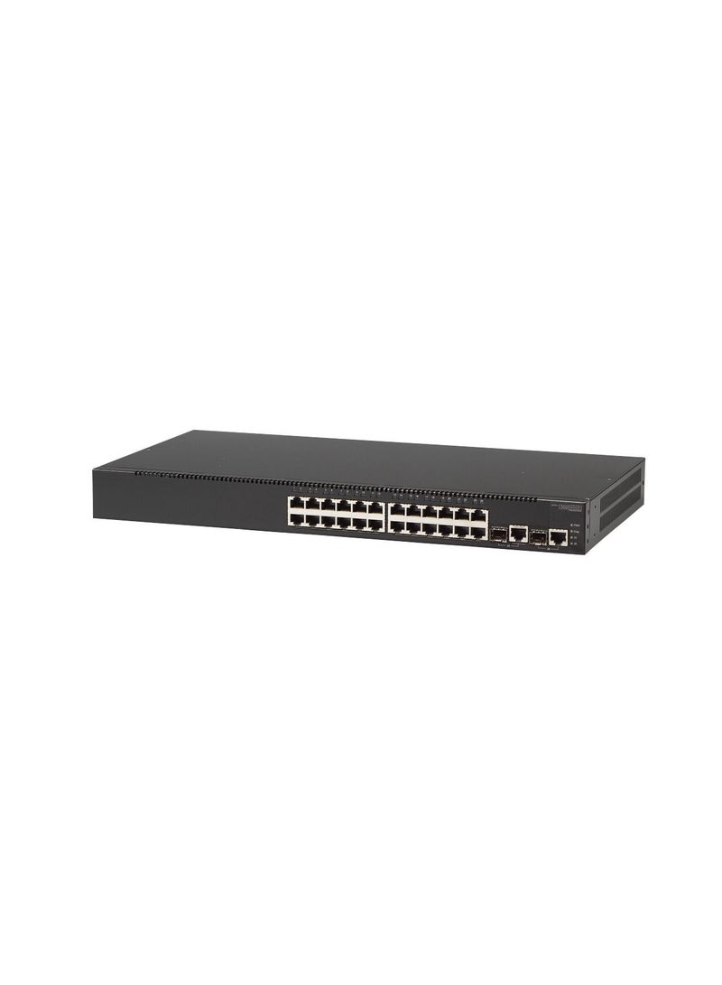 Edge-Core مفتاح سيلنت مُدار 10/100Mbps بـ 24 منفذ L2/4 مع مجموعة منافذ SFP - Image 1
