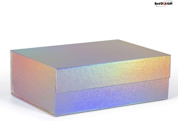 Red Dot Gift REDDOTGIFT® Pack of 2 Rainbow Color Flat Cardboard Boxes, 32 * 24 * 9cm - Image 2