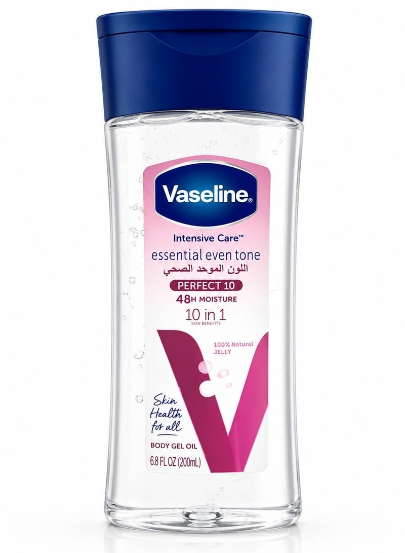 Vaseline Intensive Care Essential Even Tone Body Gel Oil, 10-in-1, 200ml (Pack of 2) - Image 2